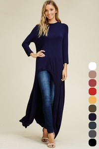 Thigh high maxi tee.